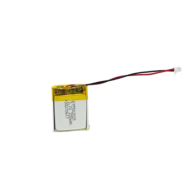 Best Selling Small Lithium Recharge Lipo Battery DTP 502025 3.7V 200mAh Rechargeable Li Polymer Battery