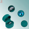 Oval Soft Flannelette Velvet Luxury High-End Atmosphere Custom Logo Customized Color Jewelry Ring Boxes Cardboard Gift Packaging