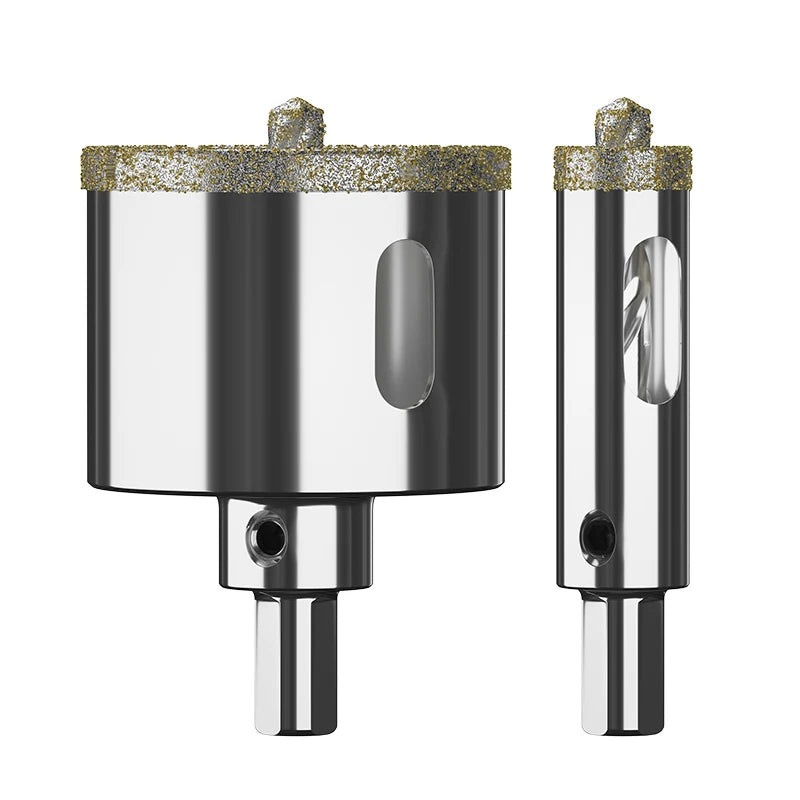 HUHAO 16-45mm Diameter Glass Saw Drill Hole Bit Carbide 38 mm Depth Marble Hole Saw with pilot Drill Bit