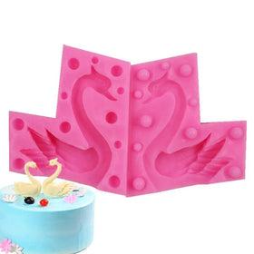 HY 3D Swan Fondant Mold Silicone Candle Chocolate Mould