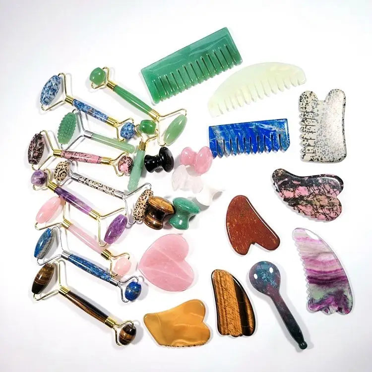 DIY Custom Hot Product Natural Jade Stone for Face for Scrape Therapy Jade Roller