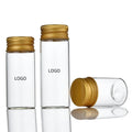 Mini Glass Tubular Bottle 5ml-120ml Clear Custom Color Storage Vial Aluminum Screw Cap Screen Printing Eco-friendly Packing