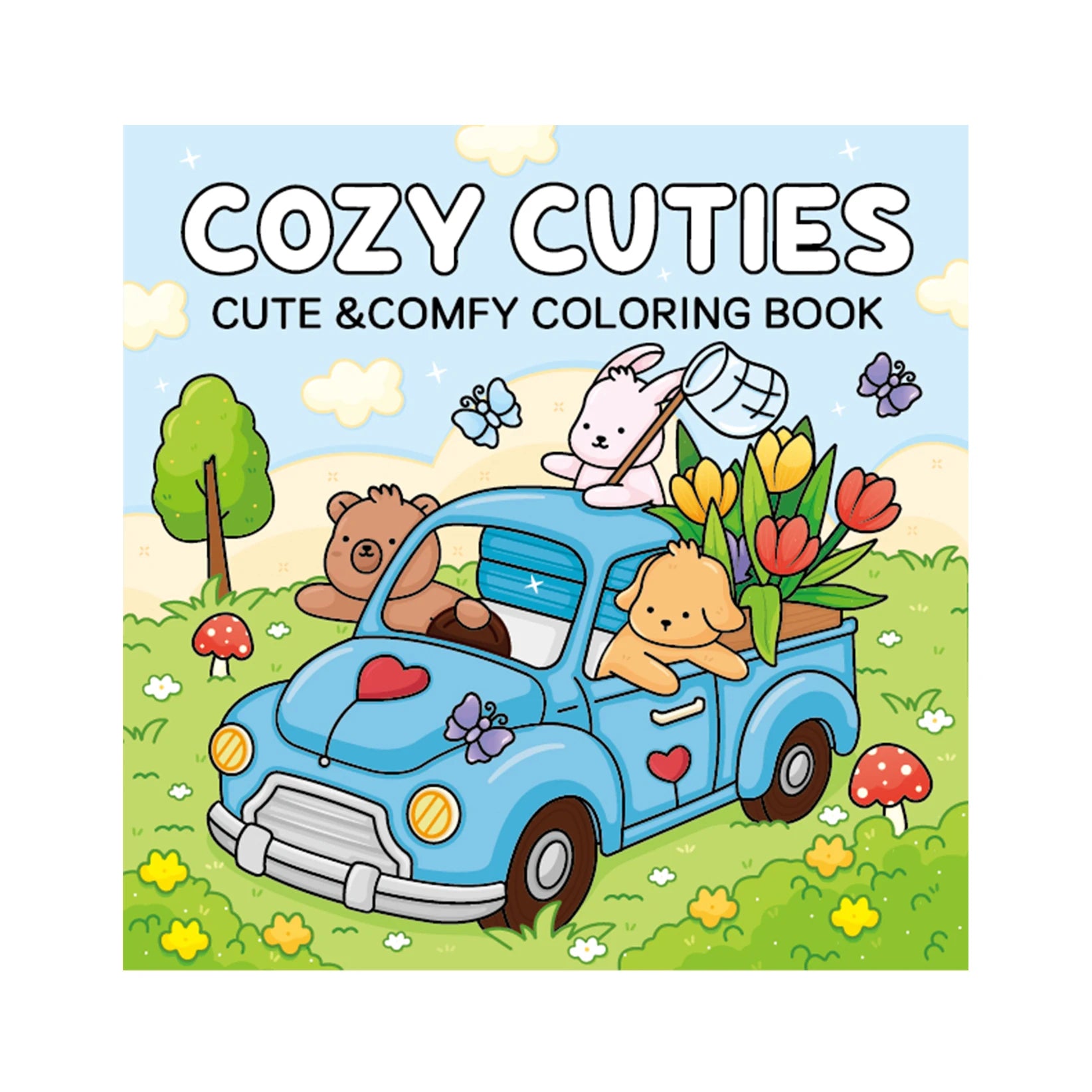 Custom Wholesale Cute Spooky Theme Coloring Books Cutie Fuzzy Hygee Stress Relief Cozy Coloring Book for Kids Adults and Teens