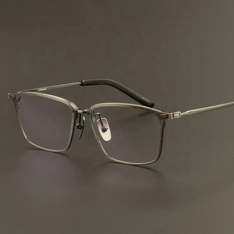 Men's Fashion Eyewear Glasses Spectacles Titanium Temples for Fashion Eyeglasses Optical Frames Manufacturers in China