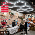 Simple Diy Assembled Beauty Care Shop Led Light Hexagonal Hair Salon Lighting