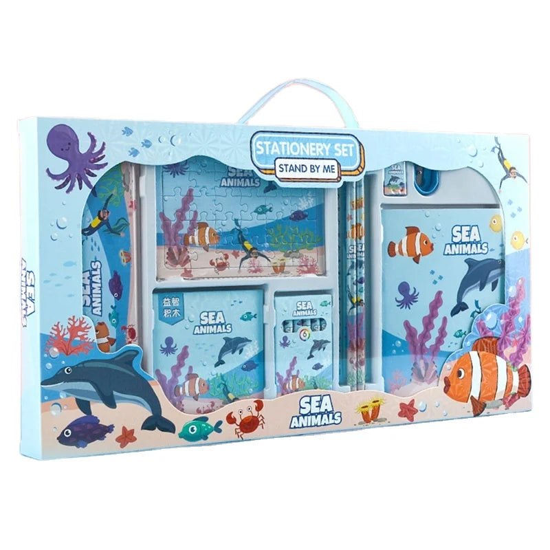 Wholesale Cartoon Cute Anime Kids Boys Girls School Supplies Stationery Set