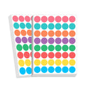 Wholesale Colorful Dot Labels Classification Stickers Handwritten No Traces Self-adhesive logo Name Stickers