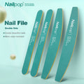 NAILPOP Professional Home Nail Care Set 2pcs 100/180 Grit Halfmoon Nail Files Polishing Grinding Manicure Pedicure Sandpaper