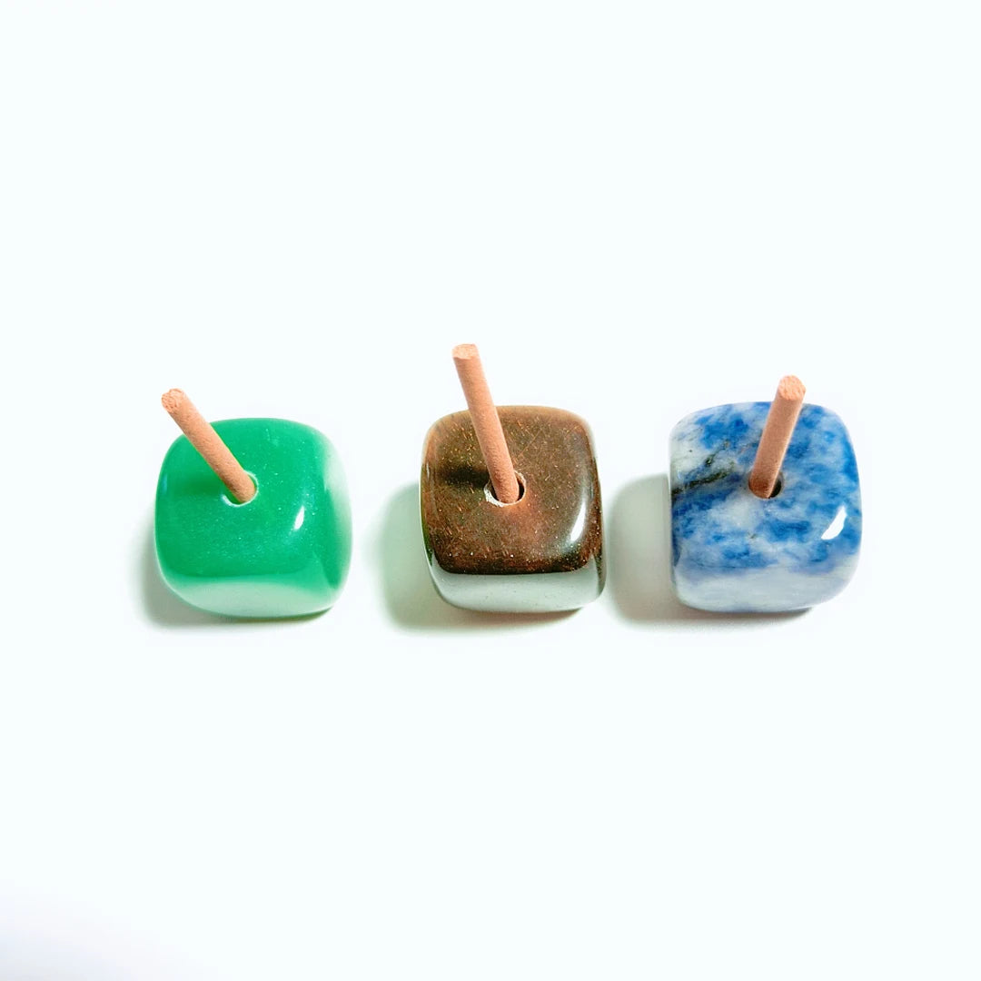 DIY Popular sell Green Aventurine Incense Holder Home Furnishing Creative Craft for collection decoration