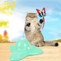 Interactive Funny Cat Toy Flying Butterfly Cat Stick Automatic Electric Automatic Rotating Interactive Cat Teaser Toy