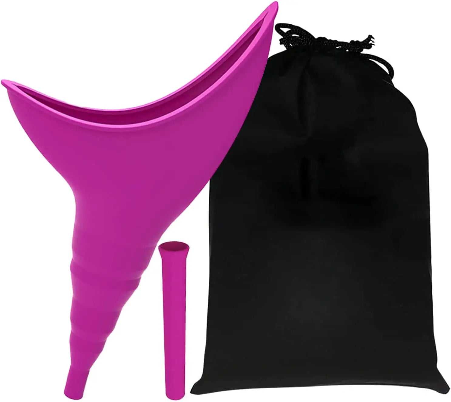 Female Urination Device Reusable Silicone Female Urinal Portable Urinal Allows Women to Pee Standing up