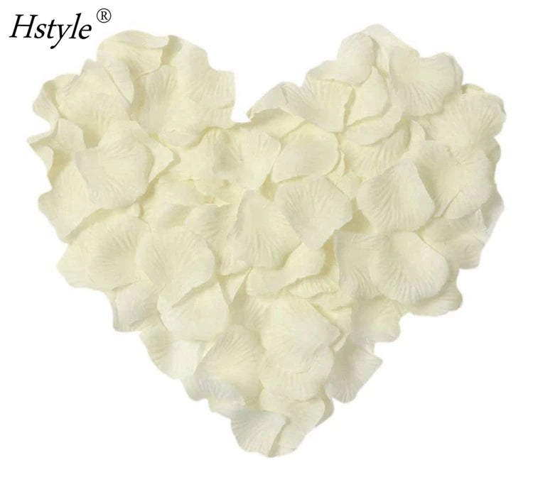 1000 Pcs Artificial Silk Rose Petals Decoration Wedding Party Color Ivory FZH339