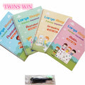 4pcs Set Children's Copybook English Language Printing A4 Reusable Writing Magic Copybook 2583