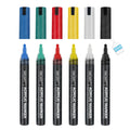 SINOART Stock 2mm Plastic Tip Non-toxic 6 Colors 6pk Acrylic Paint Marker for Wood Canvas Stone Glass Ceramic Paper