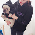 Winter New Pet Parent-Child Hooded Fleece Thickened Teddy Blue Cat Cotton Coat Small Dog Clothes