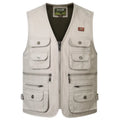 Hot Selling Men's Cotton Casual Vest Breathable Quick Dry Eco-Friendly Zipper Closure for Summer Outdoor Activities