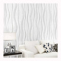 Modern Minimalist European Style Wavy Stripes Wallpaper Bedroom TV Background Non-Woven Household Entertainment Administration