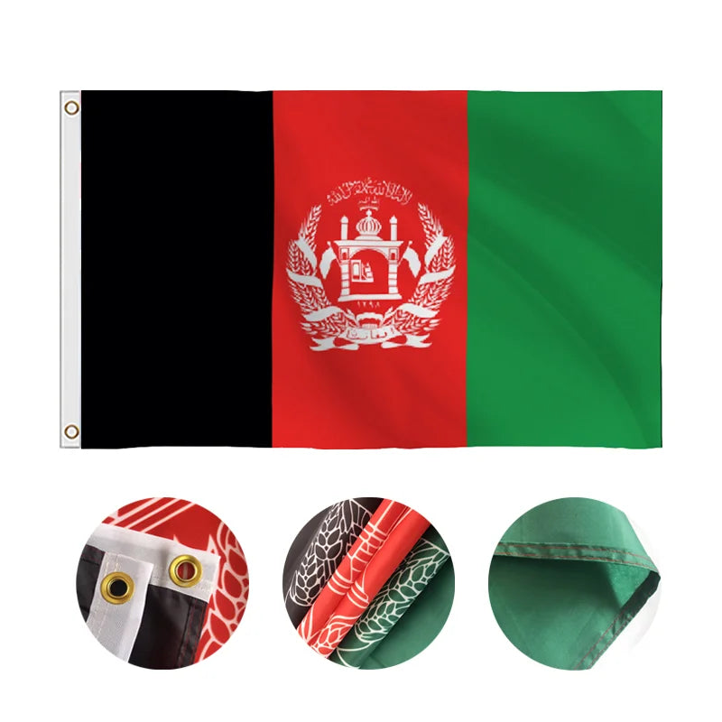 Wholesale Custom Polyester Bunting for Afghanistan Cheap All-National Flag Display Accessories