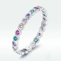 SCR714 Latest Design Jewelry Ring 925 Sterling Silver Lucky Zirconia Rings