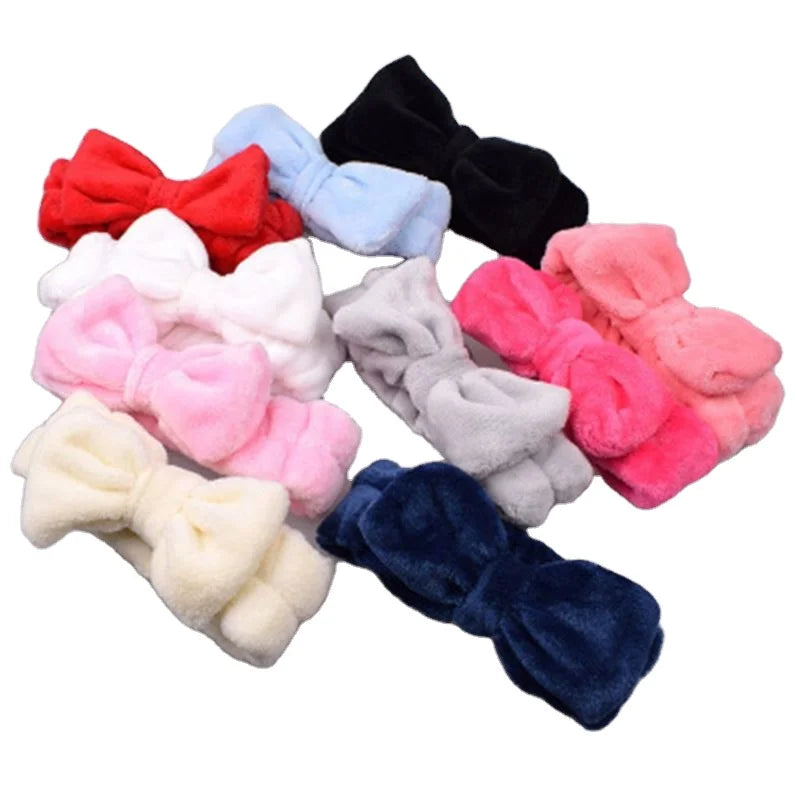 New Arrival Women Head Wrap Soft Coral Fleece Makeup Headband Washing Face Turban Fashion Hairband Hair Accessories