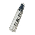 For Clear Plastic PET Cosmetic Body Oil Bottles with Screw Cap Pump Empty Skincare Packaging for Body Oils