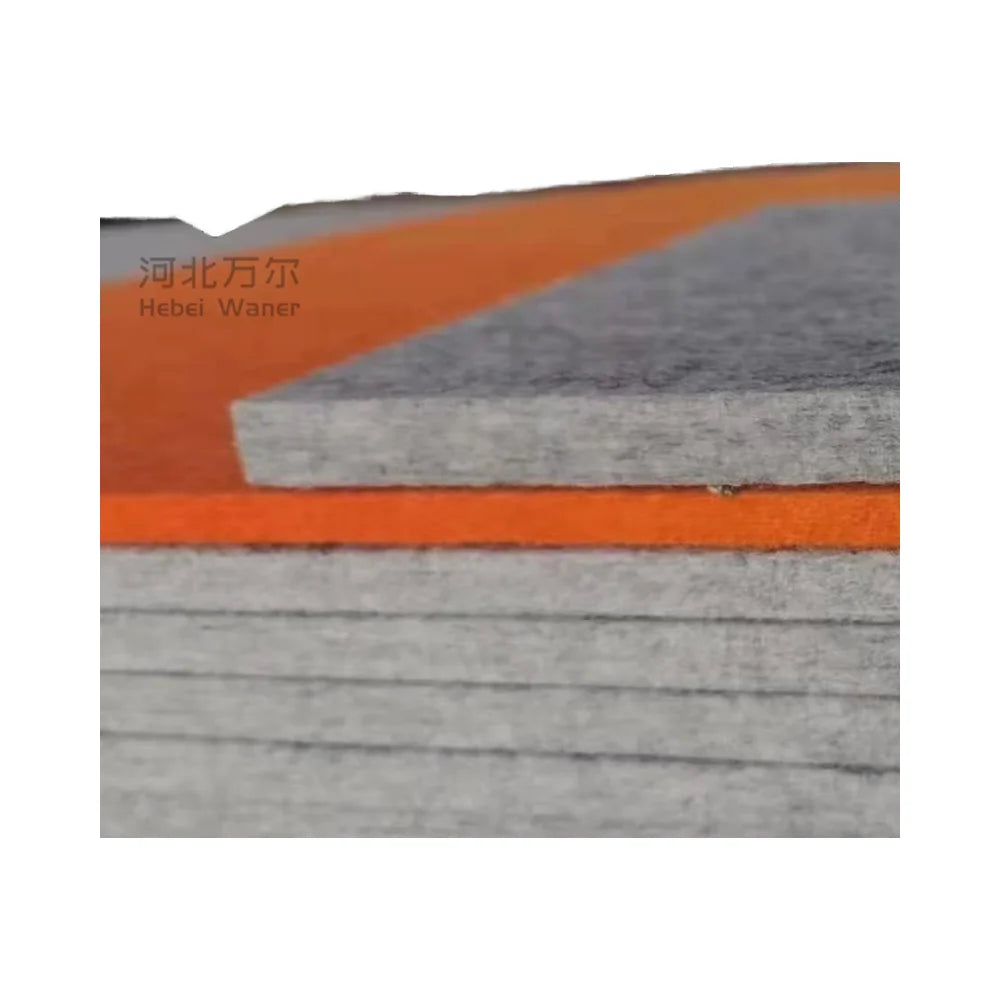 Wan Er 3D Wall Ceiling Noise Reduction Sound Insulation Polyester PET Fiber 48 Colors Customized Shape School Graphic Design