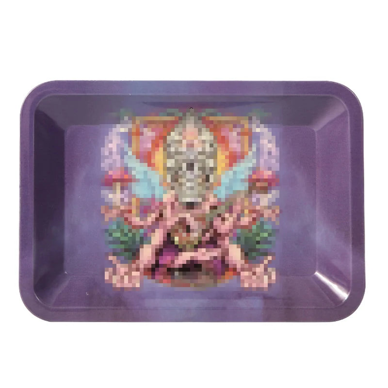 Erliao New Smoking Tray Custom Roll Tray Smoke Custom Tinplate Metal Tray Hot Selling Smoking Accessories Herb
