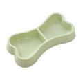 Wholesale Macaron Color Bone Shape ABS Double Small Dog Cat Bowl