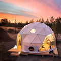 Outdoor Steel Frame 40m Large Concert Party Round Geodesic Glamping Dome Igloo Ball Tent
