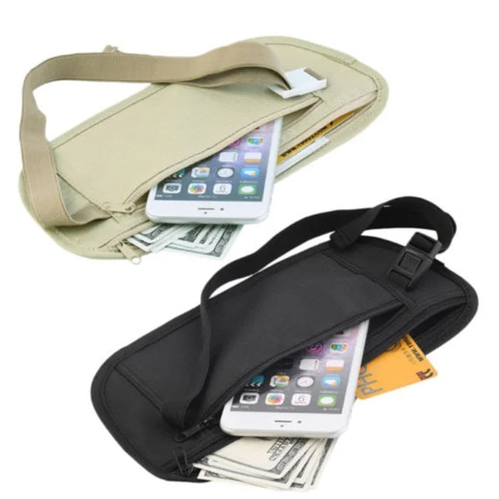 Wholesale Travel Waist Pack Waist Pouch Running Passport Money Belt Bag Hidden Security Wallet Gifts