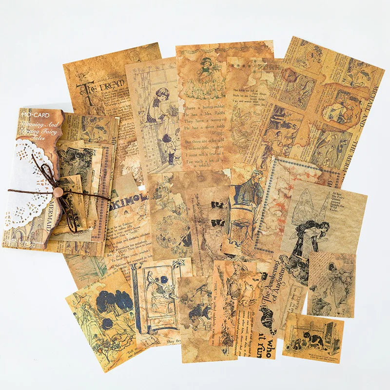 New Arrival Decorative Vintage Old Newspaper Scrapbooking Stickers Journal for Diary Photo Alum Notebook