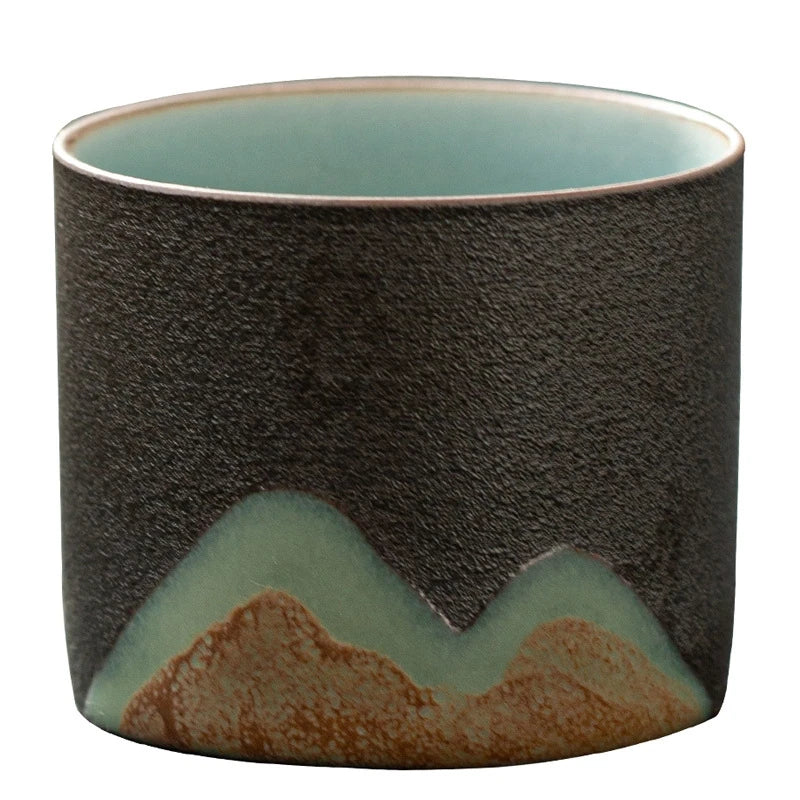 Hand Gifts Glazed Painted Hand Painted Cups Japanese Style Tea Cups Ceramic Tea Cups