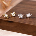 Fashion Jewelry 925 Sterling Silver Heart Zircon Stud Earring Jewelry for Women 925 Silver Earring Piercing Jewelry Wholesale