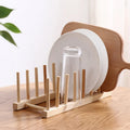 Kitchen Storage Bamboo Wood Dish Drainer Rack Kitchen Dish Drain Rack