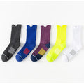 Custom Sports Compression Running Socks Coolmax Cushion Crew Athletic Hiking Socks Knitted Autumn Comfortable Bottom Cuff Design