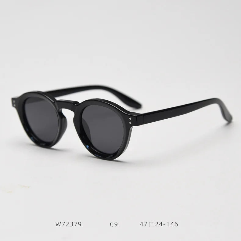 Fashion Small Round Polarized Sunglasses Men Women Vintage Ultra Light TR90 Sun Glasses Stylish Anti-glare Driving Shades