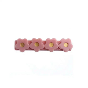 Wholesale Custom Colorful Cute Acrylic Flower Children Hair Clips Kids Hair Accessories for Baby Girls