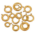 Stainless Steel 316 Titanium Spring Vacuum Gold Plated Spring Clasp Lock Closure for DIY Bracelet Necklace DIY Jewelry Making