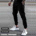 Custom Design Black Cargo Pants Men Hip Hop Streetwear Jogger Trousers Men Casual Blank Track Sports Pants Wholesale