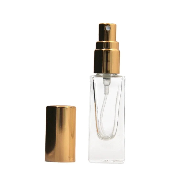 Mini Luxury Glass Perfume Bottle 5ml 8ml 10ml Clear Refillable for Skin Care Serum or Cream