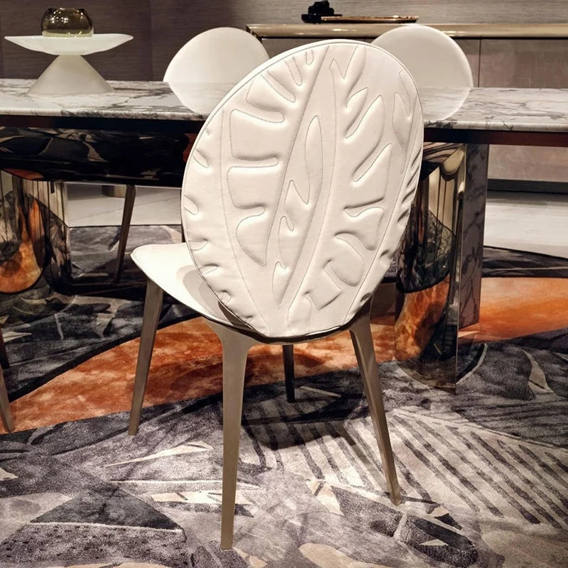 Hotel Restaurant Dinning Room Chair Fabric Velvet Dining Chair With Metal Legs Italian Luxury Modern Dining Room Set Furniture