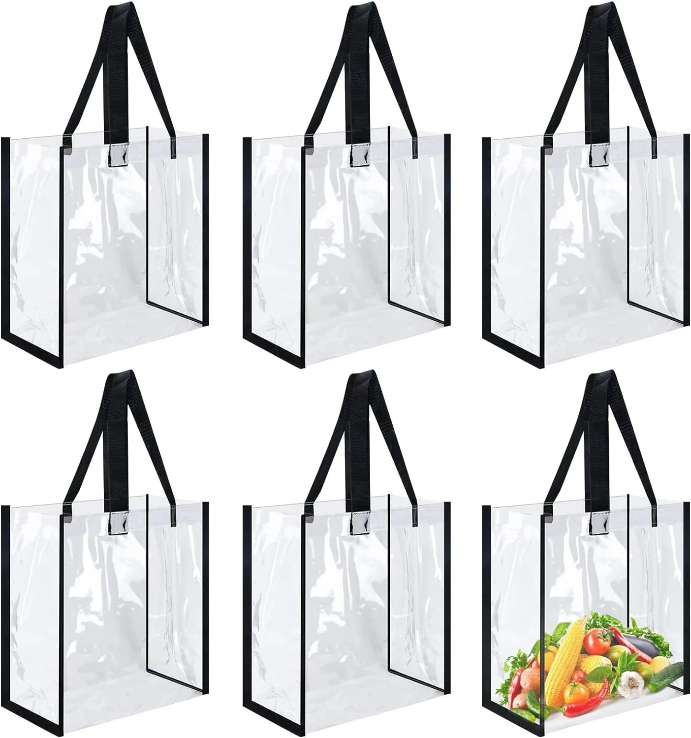 Transparent Fashion Jelly Handbag Storage Small Square Pvc Tote Bag Custom Pvc Clear Custom Tote Bag Plastic Shoulder Bag