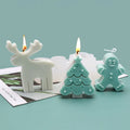 Christmas Tree Elk Aromatherapy Plaster Candle Silicone Mold Baking Tools Silicone Mold Chocolate