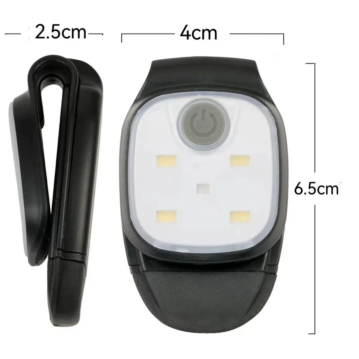 Howlighting Runners Joggers Camping Hiking Dog Walk Night Clip on Running Lights Reflective USB Rechargeable LED Light