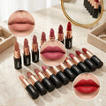 Wholesale 24 Colors Pure Matte Red Lipstick Long Lasting Vegan Private Label Velvet Matte Lipstick Waterproof Creamy Lipstick