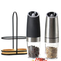 Automatic Electric Salt  Pepper Spice Grain Mills Porcelain Grinding Core Mill and Pepper Grinder Set With Led Light