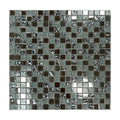 Modern 4mm Water Spa Pool Glass Mosaic Silver Luster Electroplate Back Splash Wall Tiles for Bathroom Kitchen Parquet Design