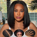 Wholesale Short Bob Wig Single Donor Vietnamese Raw Hair Super Double Drawn Bone Straight Human Wig Wear and Go 5x5 Glueless Wig