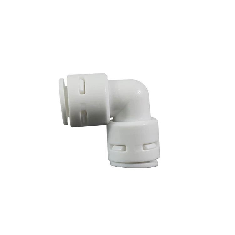 Free Card White Plastic Elbow Food Grade Quick Fitting  for Ro Water Purifier