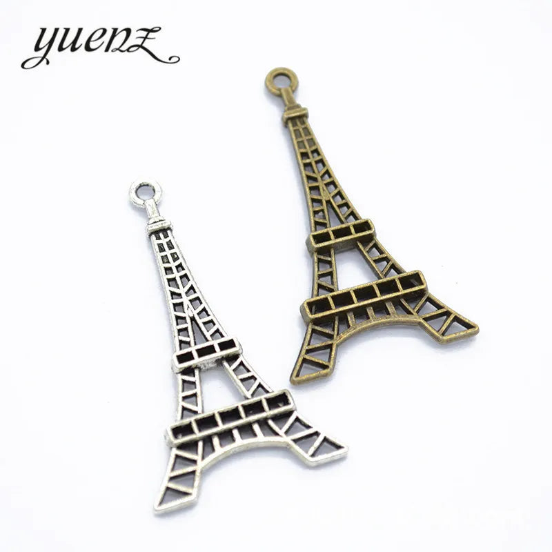 YuenZ Eiffel Tower Charms Metal Pendant Diy Necklace Jewelry Handmade 45*25mm E14